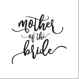 Simple Mother of the Bride Wedding Calligraphy Posters and Art